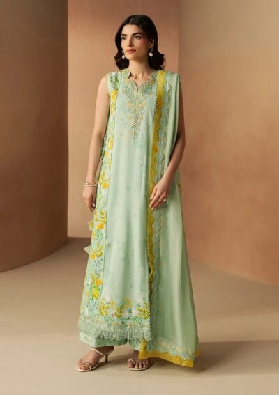 Afrozeh Lawn Lumina Haze Summer Edit
