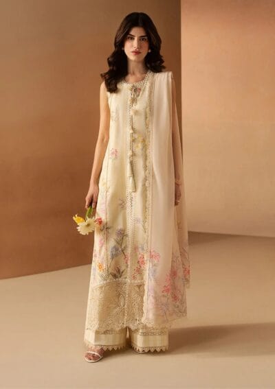 Afrozeh Lawn Hazelen Yellow Haze Summer Edit
