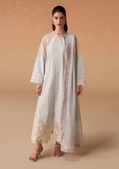 Afrozeh Lawn Sunnival Blue Haze Summer Edit